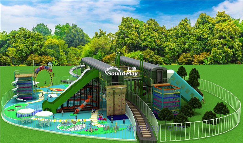 上德游乐绳网非标游乐设备设计案例2020年